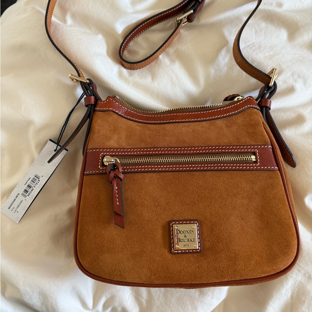 Dooney & Bourke Honey Suede Crossbody Bag